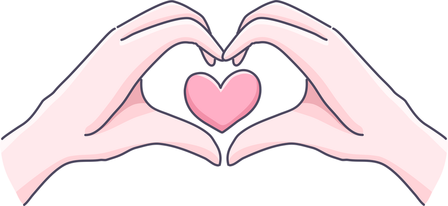 Hands Making Heart Shape Illustration